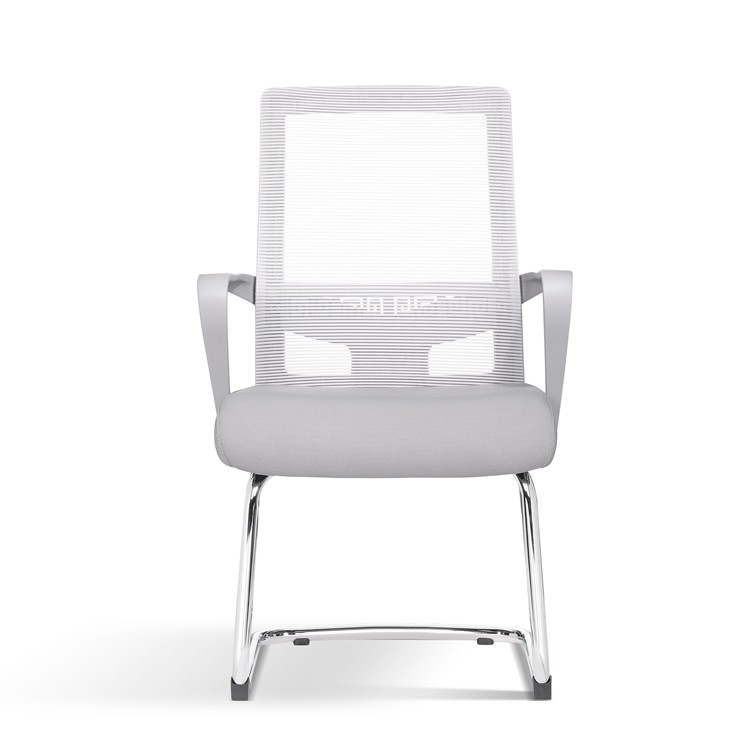 Gray Ergonomic visitor seating chair meeting chair mesh chair