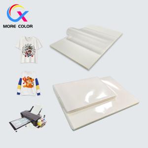Quality Matte Effect DTF PET Transfer Film , Hot Peel DTF Film A3 A4 Size wholesale
