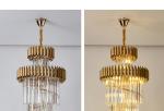 Large Top Long Crystal Led Chandeliers Hotel Hall Living Room staircase