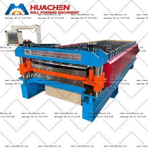 Quality 1220mm Material Width Double Deck Roll Forming Machinery For Steel Diameter Of Shaft Φ70mm wholesale