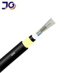 Quality 2km Length AT/HDPE Jacket Overhead ADSS Fiber Optic Cable wholesale