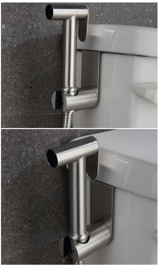 Plastic Chrome-Plated Hand Bidet Sprayer Sustainable Design For Women In Bathroom