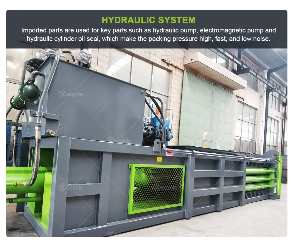 Hydraulic Cardboard Baler Press Machine For Compress Packaging
