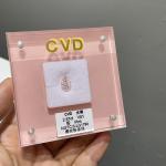 Unmounted CVD Polished Loose Diamonds Stone Pink Emerald 0.65CT
