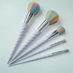 5PCS Cosmetic Makeup Brush Set Personalized Colorful Synthetic Hair Plastic