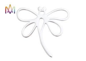 Quality OEM ODM Dragonfly Shaped Hollow Style Pendant DIY Metal Charms wholesale