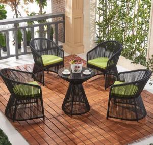 Quality Leisure Aluminium PE Rattan Outdoor Garden wicker chair patio Backyard table and chairs wholesale