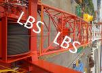 High Efficiency Carbon Steel Tower Hoist Winch With LBS Grooved Drum