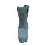 Blue Cowhide Fleece and Rubber Training Boots for Men Comfortable Ankle Length