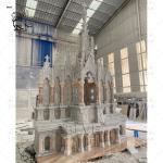 Natural Stone Marble Altar Table Hand Carved Church Luxury Design Religious