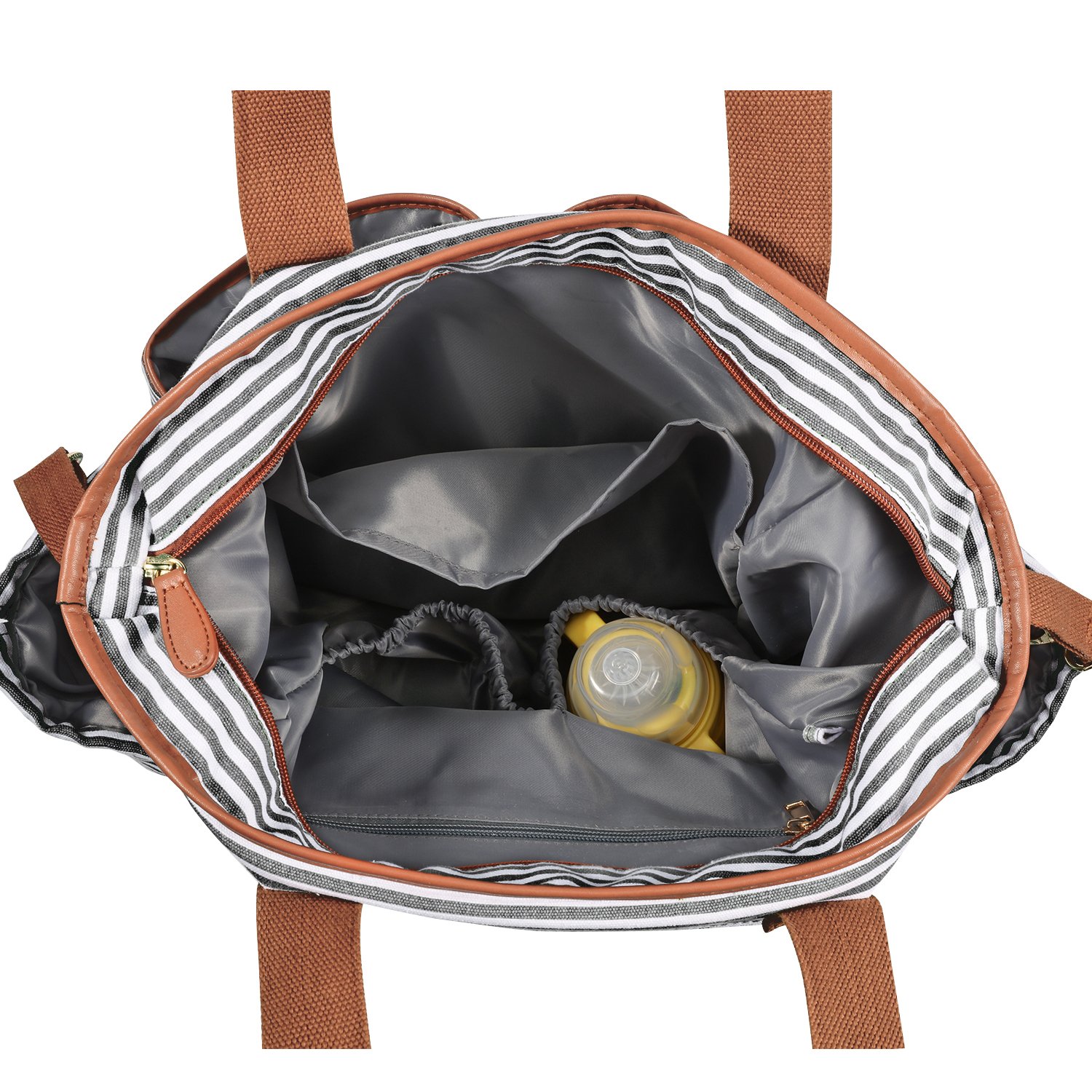 Crossbody Large Tote Diaper Bags Canvas Customized Size Solid Color