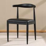 Modern PU Dining Chairs , Leather Metal Hans Wegner Dining Chair