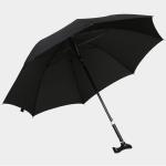 2 in1 105cm Ladies Walking Stick Umbrella Plastic Handle