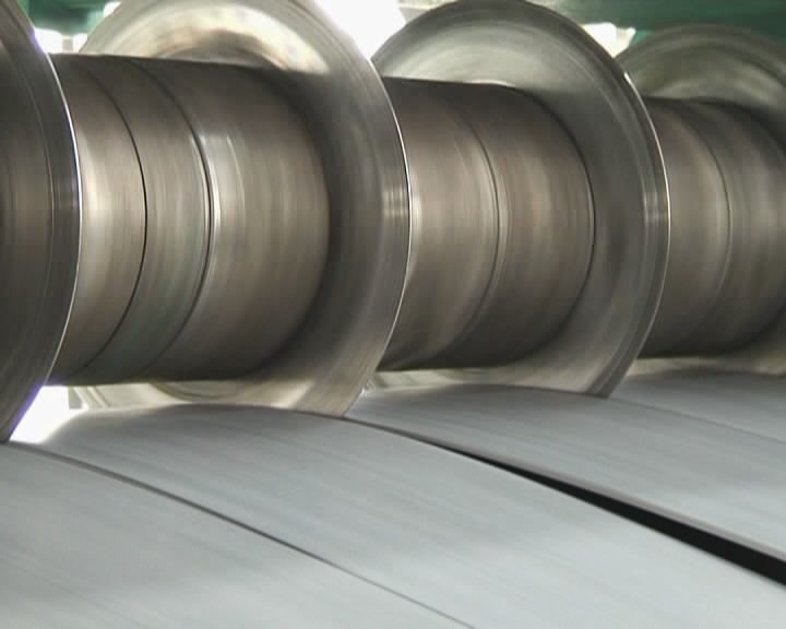 Full Automatic Metal Slitting Line , Metal Coil Slitting And Rewinding Machine