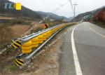 Anti Impact Rolling Guardrail Barrier Parking Lots / Curved Median Strip