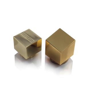 Quality Free Design Square Zinc Alloy Perfume Bottle Cap Fashion Elegant wholesale