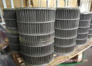 Quality Flat Flex Wire Mesh Belt , Stainless Steel Flat Wire Conveyor Belt Alkali Resisting wholesale