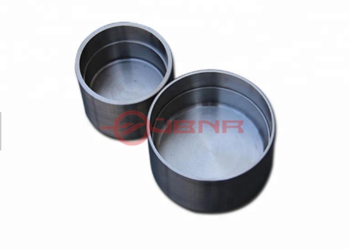 Bright Grey Niobium Crucible , Niobium Cup For Melting CNC Process Parts