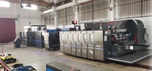 China Corrugated Paperboard Box Folding And Gluing Machine 300 Sheets/Min on sale
