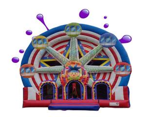 Quality Ferris Wheel Inflatable Combo Bounce House / Commercial Jumping Castle wholesale