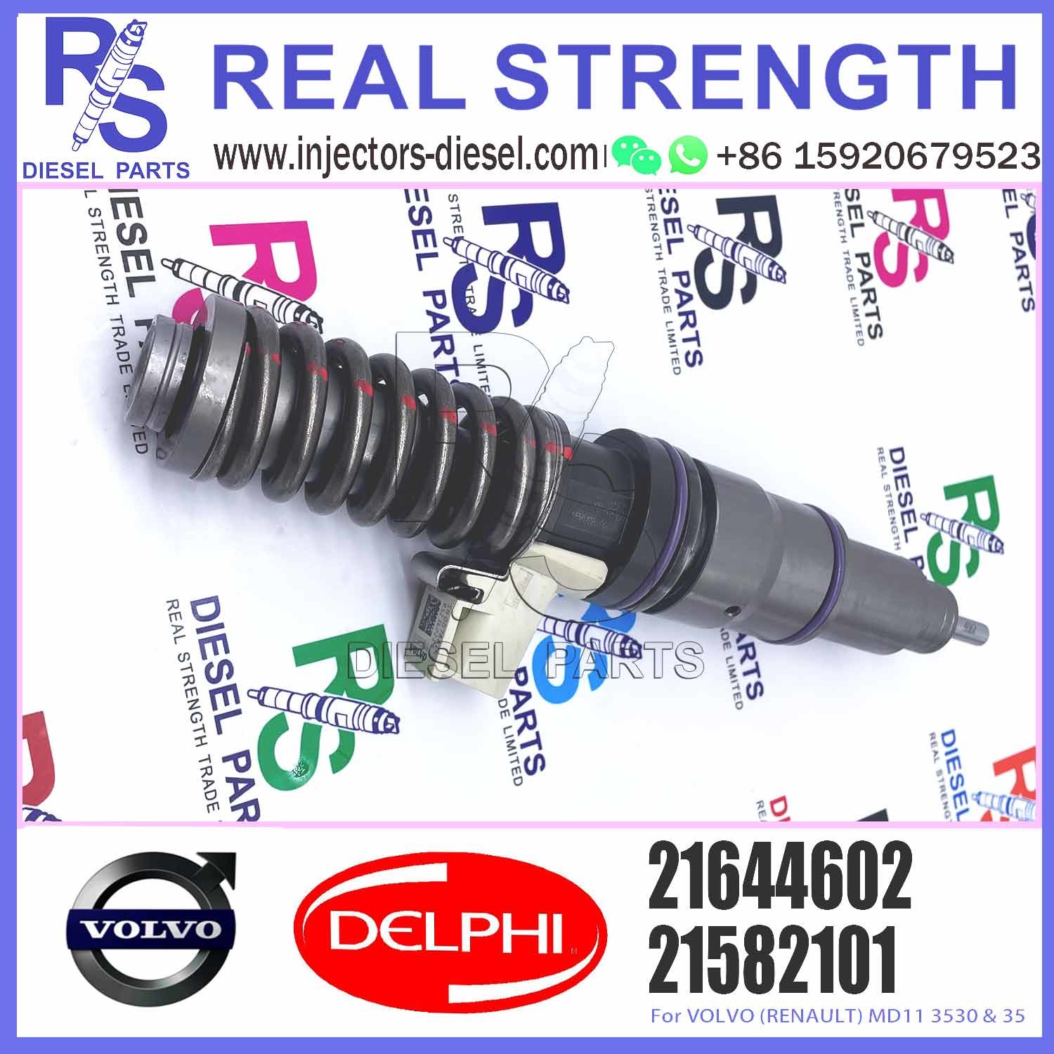 21582101 BEBE4D37001 Diesel Fuel Injector For VOL-VO (RENAULT) MD11 E3.18,7485003951 7421582101 20747787 21585101