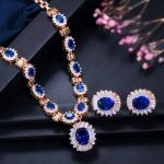 CZ Pendant Necklace for Women Necklace Bracele Earring Ring Jewelry Wedding