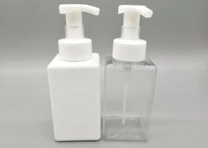 Quality 500ml Square Hand Sanitizer Soap Bottle PET Plastic Packaging Container For Facial Cleanser wholesale