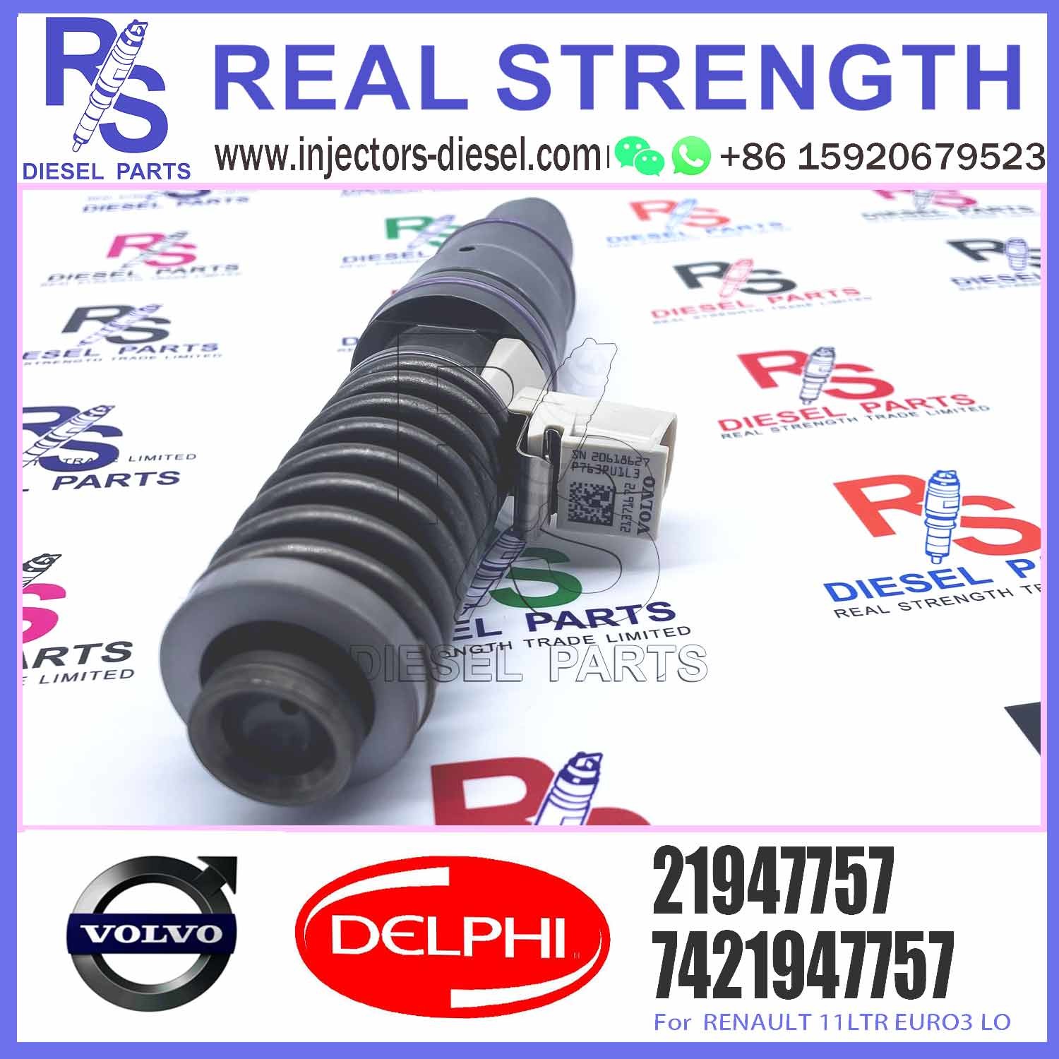 21947757 New Diesel Fuel Injector For VOL-VO TRUCK 11LTR EURO3 LO E3.18, BEBE4D44001 21947757, 7421947757