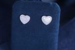 Hypoallergenic Silver 925 Sterling Earrings Stud Jewellery Heart Stud Customized