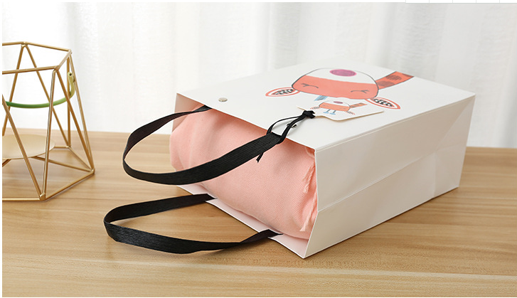 Card Paper Fashion Shopping Bags Simple Style