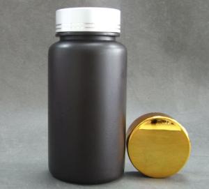 Quality Metal Cap Plastic Screw Top Bottles , 150g PE Plastic Capsule Bottles wholesale