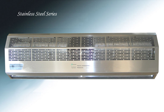 Stainless Steel Cover Entryway Commercial Overhead Door Air Curtain