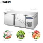 Multiscene Grey Fridge Undercounter , 220V Commercial Under Counter Refrigerator