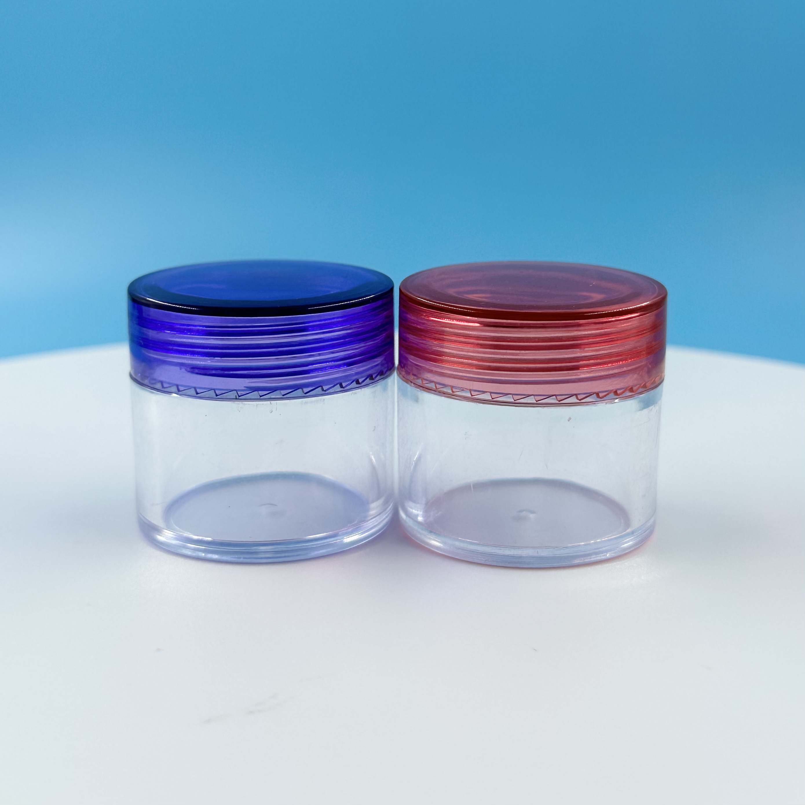 20g 30g 50g Transparent Plastic Jar Empty Refillable Cosmetic Cream Jar for Industrial