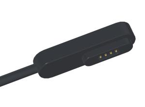Quality Rectangle Magnetic USB Connector Male Magnetic Connector 4 Pin With OD3.0 PVC cable wholesale