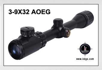 Manufacture 3-9X50 AOEG Optical Scope With Mounts For Competitive Shooting
