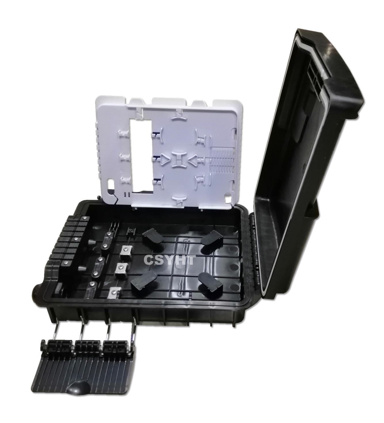 9 SC PP FTTH Drop Cable Box With 1x8 PLC Splitter