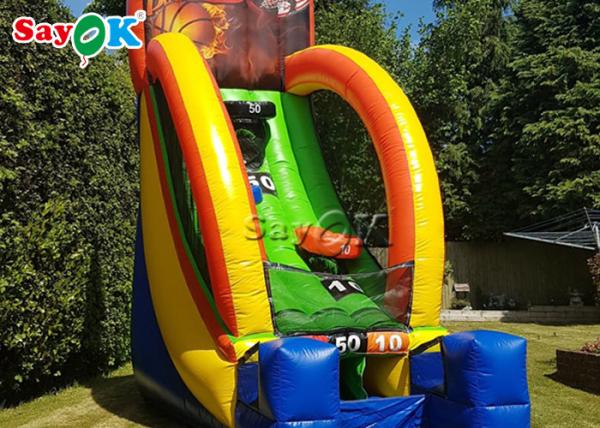 Inflatable Basketball Game Fire Proof Inflatable Sports Games For Event / PVC