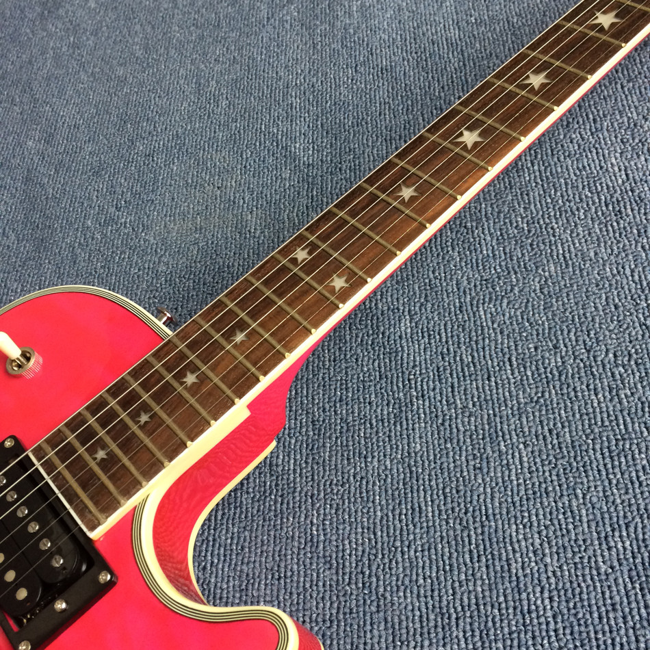 Custom LP electric guitar ,Rosewood Fingerboard & 3 pickup,Pink