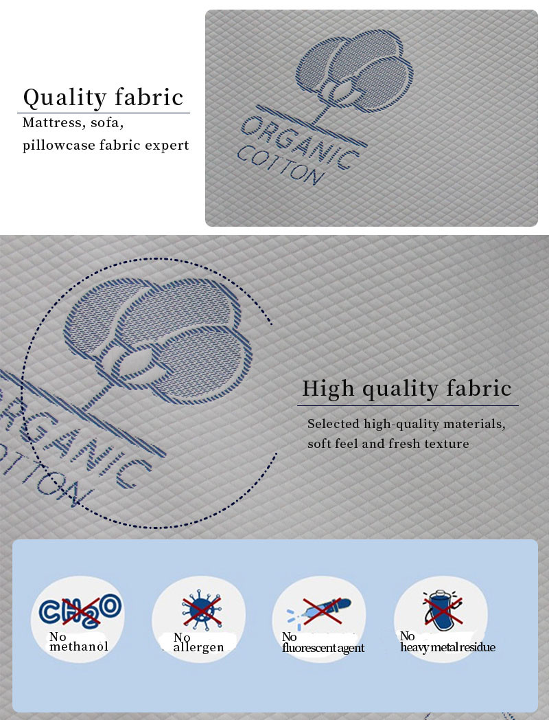 300gsm Jacquard Air Layer Mattress Quilting Fabric Waffle Knitted Fabric