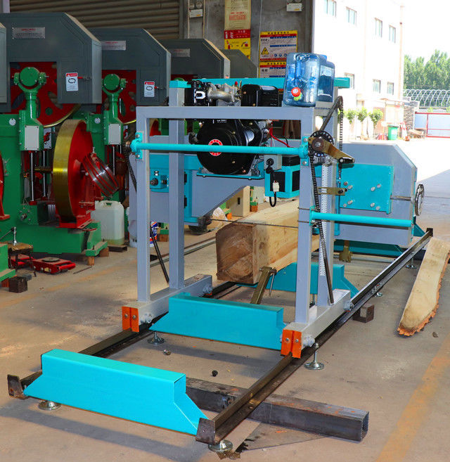 SW26E Electric Portable Sawmill, Log Slice Horizontal Band Saw Mill Machines