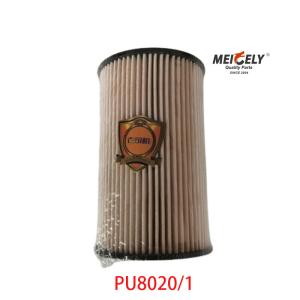 Quality Stock PU8020/1 Truck Spare Parts Fuel Filter Element For SINOTRUK wholesale