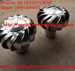 Quality 100mm no need power turbine ventilator fan for ventilation pipe stainless steel SS304 wholesale
