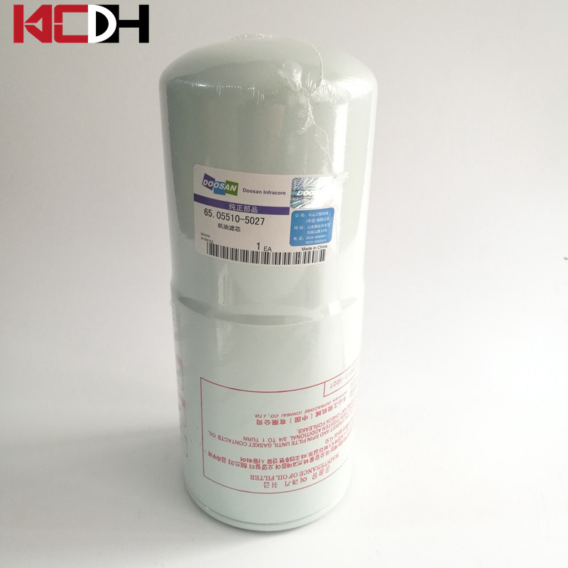Doosan Excavator Engine Parts Lub Oil Filter Element 65.05510-5027