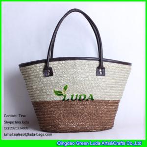Quality LUDA new colorful stripe beach bag women straw bag handbag straw messenger bags wholesale