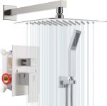 Bathroom shower mixer 360 degrees rotating thermostatic waterfall rainfall