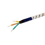1 8m Braided/Cotton Cable Stripped End VDE Approved European Cee7/7 AC Cord for