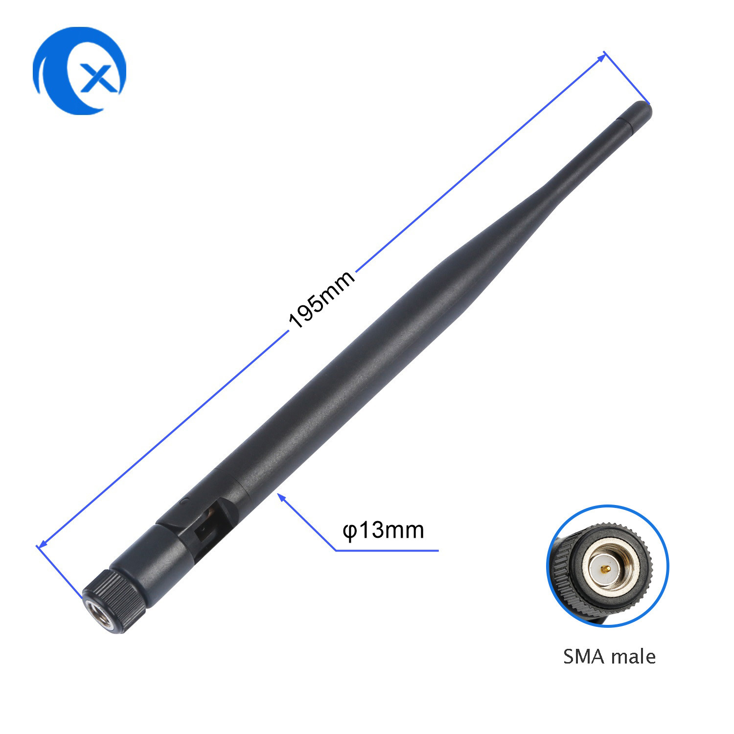 2.4G Omni WiFi Antenna 5dBi With Foldable RP SMA Connector