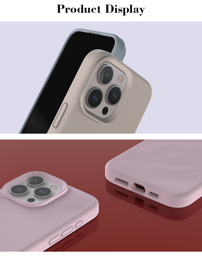 Drop Protection Real Liquid Silicone Phone Cover Shockproof For IPhone Cover