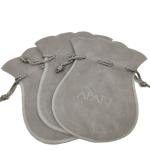 Round OEM Lash Fabric Drawstring Gift Bags Custom Logo HY